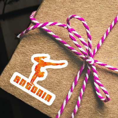 Sticker Antonia Yoga-Frau Gift package Image