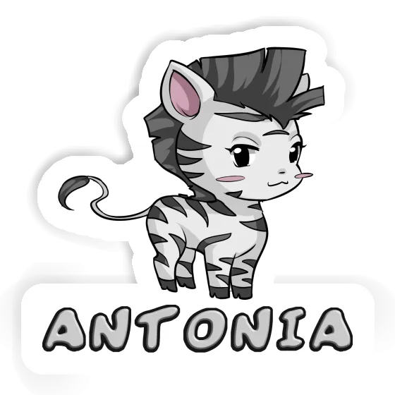 Sticker Zebra Antonia Notebook Image