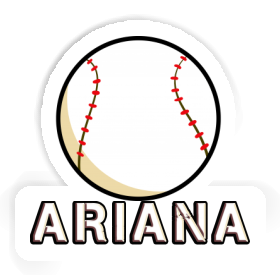 Aufkleber Baseball Ball Ariana Image