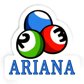 Autocollant Boule de billard Ariana Image