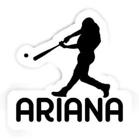 Sticker Baseball Player Ariana Image