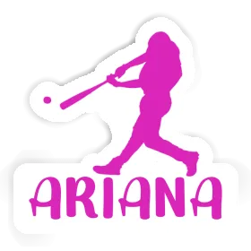 Sticker Ariana Baseball Player Image