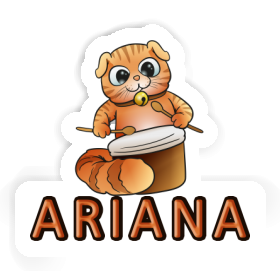 Autocollant Ariana Chat-tambour Image