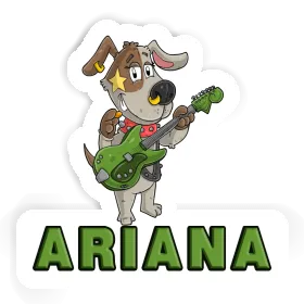 Ariana Autocollant Guitariste Image