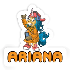 Licorne hip-hop Autocollant Ariana Image