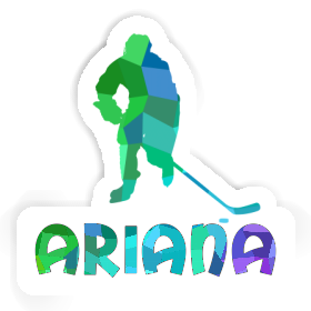 Autocollant Joueur de hockey Ariana Image