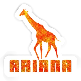 Aufkleber Ariana Giraffe Image