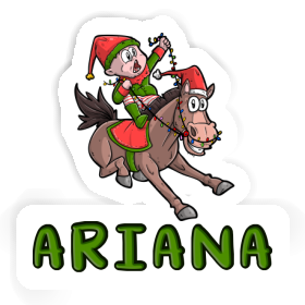 Ariana Autocollant Cheval de Noël Image