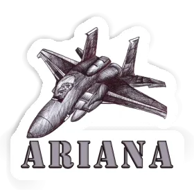 Sticker Ariana Flugzeug Image