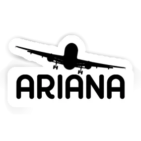Sticker Flugzeug Ariana Image