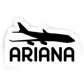Jumbo-Jet Aufkleber Ariana Image