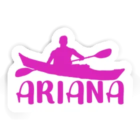 Kajakfahrer Sticker Ariana Image