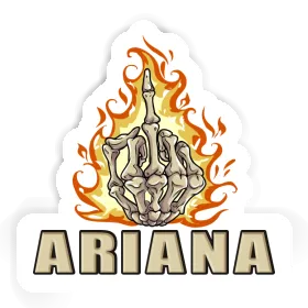 Aufkleber Mittelfinger Ariana Image