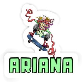 Sticker Skateboarder Ariana Image
