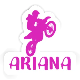 Aufkleber Motocross-Fahrer Ariana Image