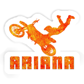 Ariana Aufkleber Motocross-Fahrer Image