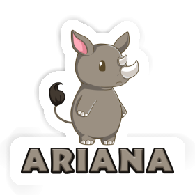 Nashorn Aufkleber Ariana Image