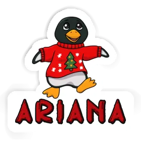 Pingouin de Noël Autocollant Ariana Image