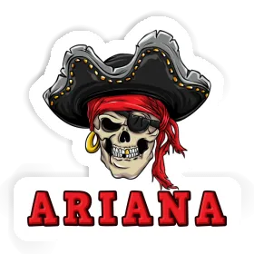 Ariana Aufkleber Piratenkopf Image