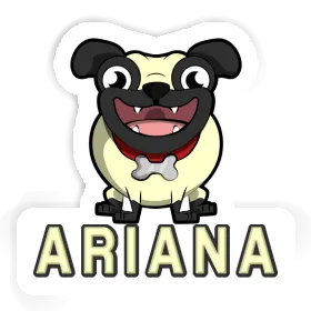 Ariana Sticker Pug Image