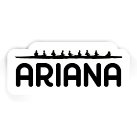 Ariana Autocollant Bateau à rames Image