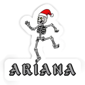 Squelette de Noël Autocollant Ariana Image