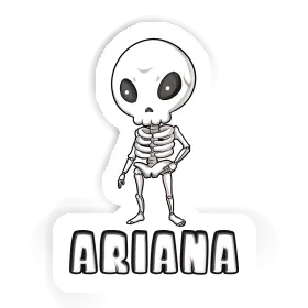 Aufkleber Skelett Ariana Image
