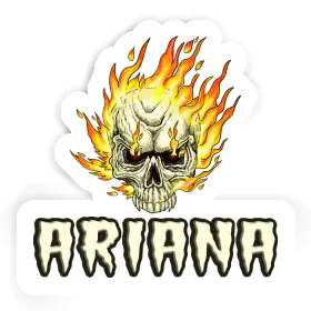 Sticker Totenkopf Ariana Image