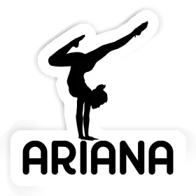Femme de yoga Autocollant Ariana Image