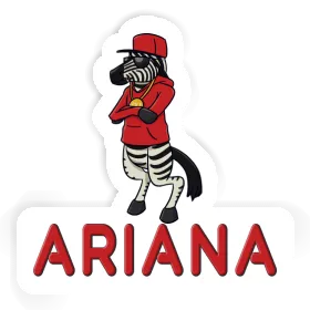 Autocollant Ariana Zèbre Image