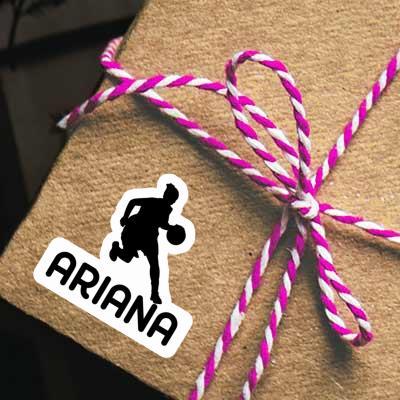 Sticker Basketballspielerin Ariana Laptop Image