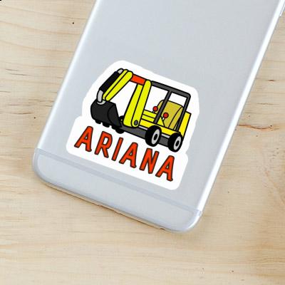 Ariana Sticker Mini-Excavator Notebook Image