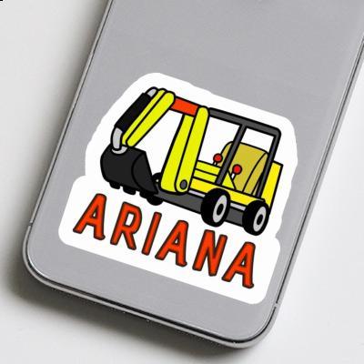 Ariana Aufkleber Minibagger Laptop Image