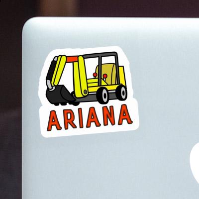 Ariana Aufkleber Minibagger Notebook Image