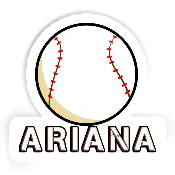Aufkleber Baseball Ball Ariana Notebook Aufkleber Baseball Ball Ariana Notebook Image