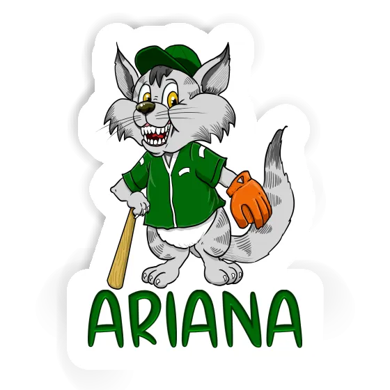 Autocollant Chat de baseball Ariana Laptop Autocollant Chat de baseball Ariana Laptop Image