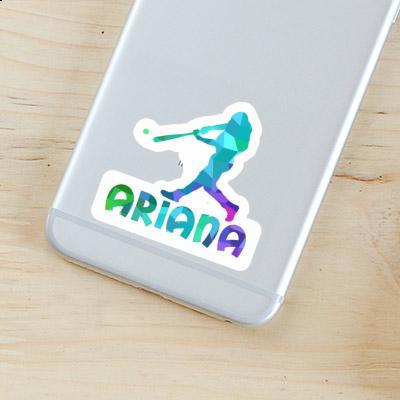 Baseball Player Sticker Ariana Laptop Image