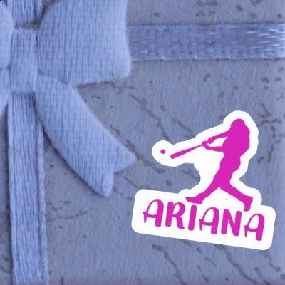 Sticker Ariana Baseball Player Laptop Image