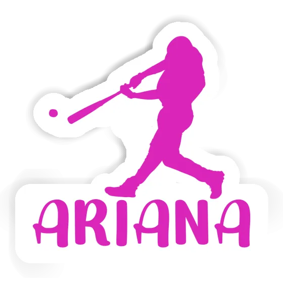 Sticker Ariana Baseball Player Notebook Image