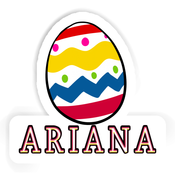 Autocollant Œuf Ariana Notebook Autocollant Œuf Ariana Gift package Image