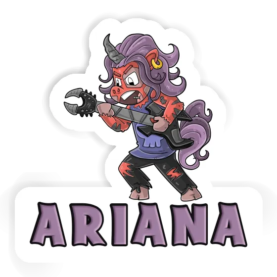 Aufkleber Rockendes Einhorn Ariana Notebook Aufkleber Rockendes Einhorn Ariana Notebook Image