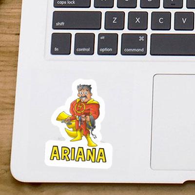 Autocollant Ariana Électricien Laptop Autocollant Ariana Électricien Laptop Image