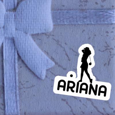 Aufkleber Golferin Ariana Notebook Image