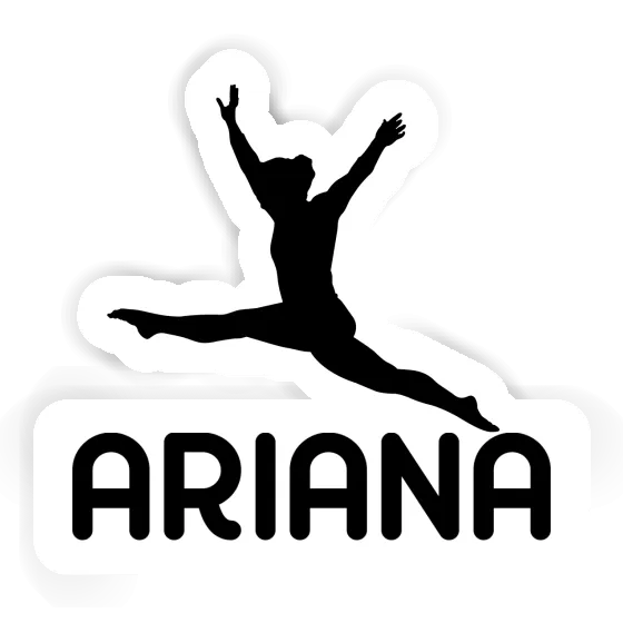 Ariana Autocollant Gymnaste Notebook Image