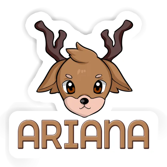 Deerhead Sticker Ariana Laptop Image