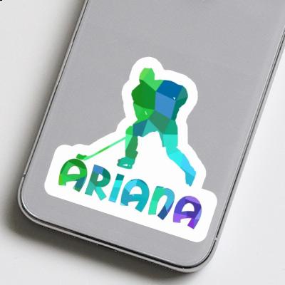 Joueur de hockey Autocollant Ariana Laptop Image