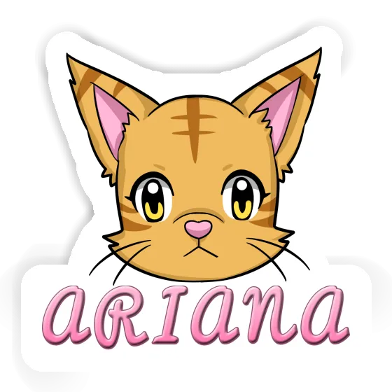 Katzenkopf Sticker Ariana Laptop Image