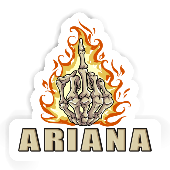 Ariana Sticker Middlefinger Laptop Image