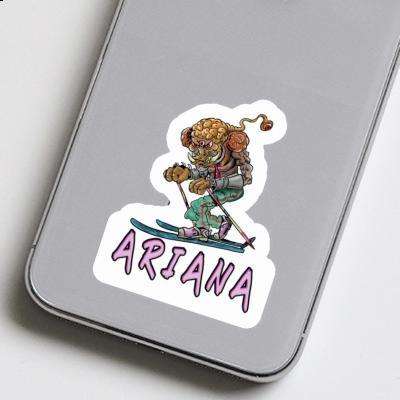 Skieur de télémark Autocollant Ariana Gift package Image