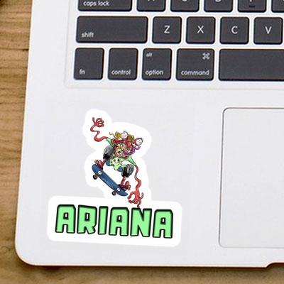 Sticker Skateboarder Ariana Notebook Sticker Skateboarder Ariana Notebook Image